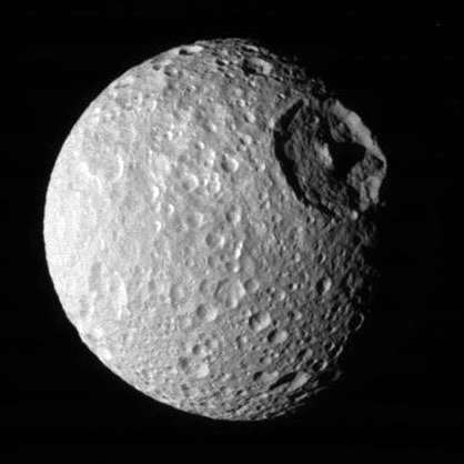 Herschel crater on Mimas