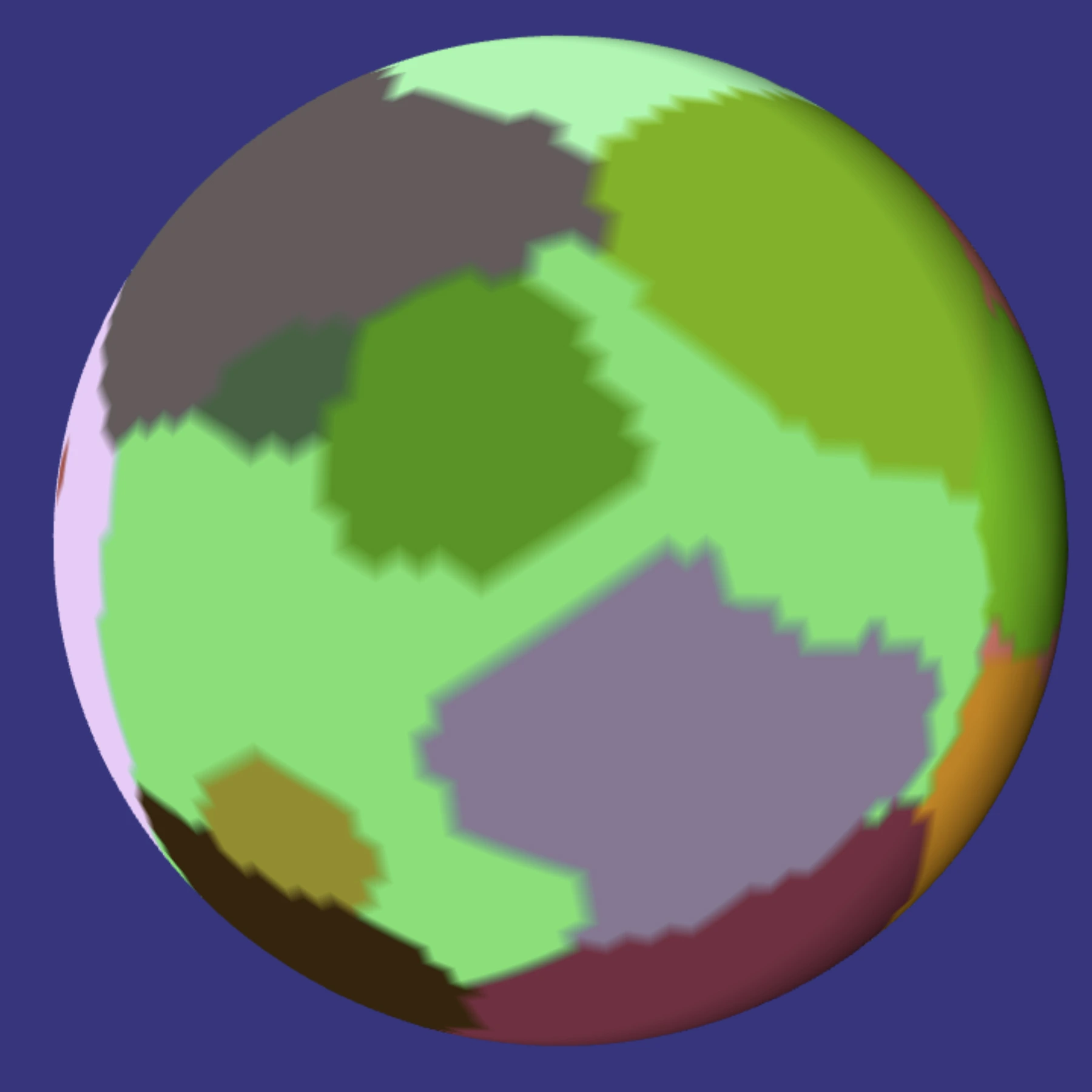 Crust assigned tectonic plates