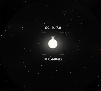 A star's initial approach